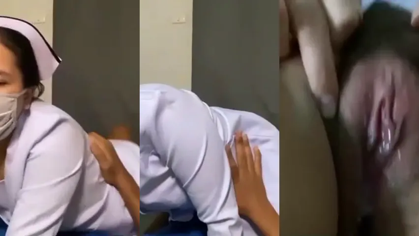 คลิปหลุด พยาบาลนมใหญ่ ลงเวรดึกมาเงี่ยนหี ให้แฟนหนุ่มจัดหนัก