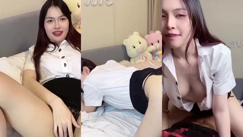 คลิปหลุด น้องโมจินิ่มเล จัดหนัก คาชุดนักศึกษา เด็ดจัด