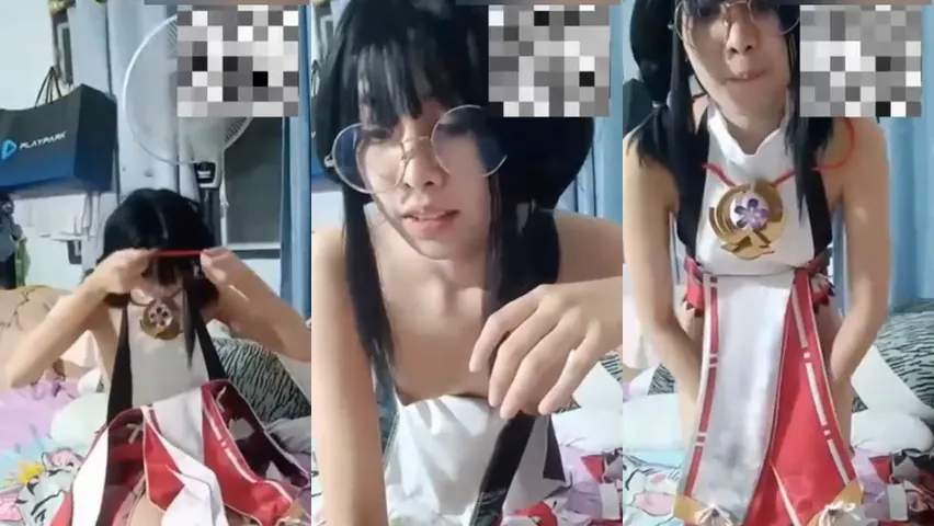 คลิปหลุด น้องแว่นขี้เงี่ย ช่วยตัวเอง คอสเพลย์ เสียวจัด เด็ดสุด